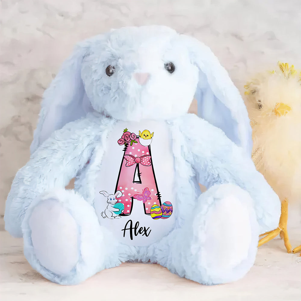 Personalized Gift For Easter Day Alphabet Stuffed Bunny 04XQMH130325-Homacus