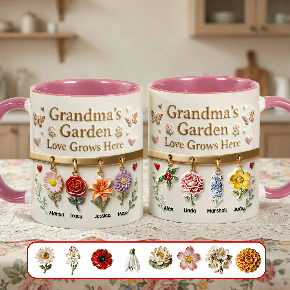 Grandma's Garden Coffee Accent Mug - Personalized Gifts For Grandma 03NAMG271225-Homacus