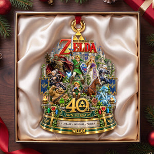 Personalized 40th Anniversary Christmas Ornament - A Legendary Adventure 07OHDH170926
