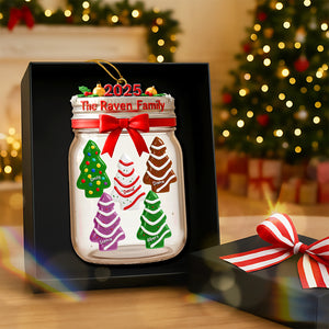 Christmas Tree Cake Acrylic Ornament - Personalized Gifts For Family 04naqn141125-Homacus