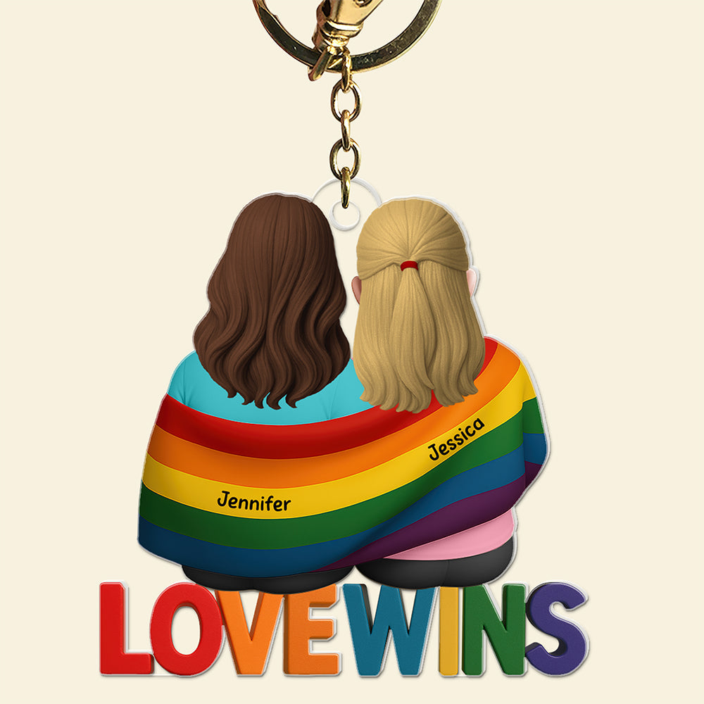 LGBT Keychain - Personalized Gifts For Couple 04toqn220525-Homacus