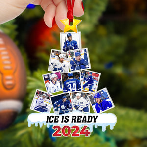 Custom Photo Gifts For Fans, Ice Hockey Ornament 09DGPU120824 ct141124-Homacus