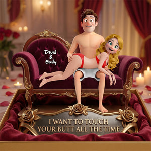 Funny Couple Acrylic Plaque - Personalized Gifts For Couple 02OHDH290526-Homacus
