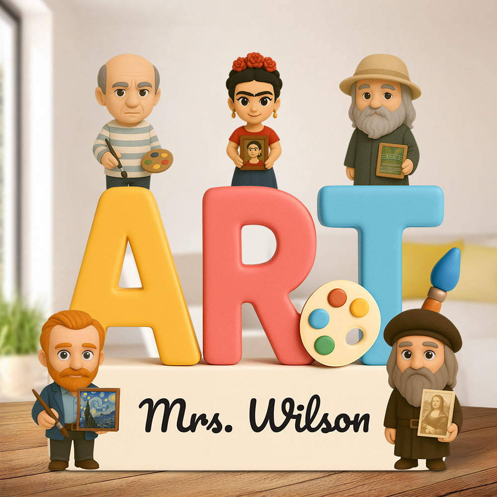 Art Teacher Acrylic Plaque Personalized Gifts For Teacher 04NADT070525-Homacus