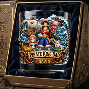 Adventure Captain Dad Round Glass - Personalized Gifts For Dad 04TYTA280526