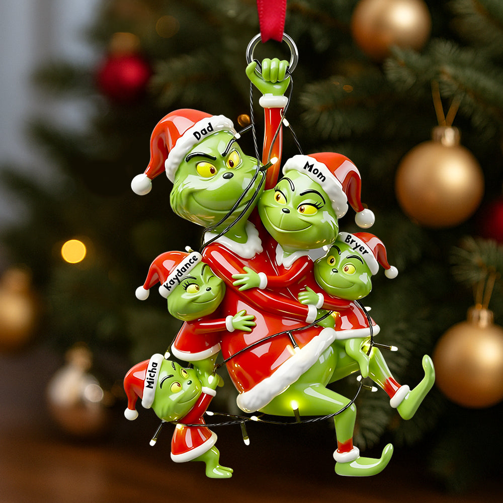 Fun Playing Family Hanging Ornament - Personalized Gifts For Family 03QHDT061025-Homacus