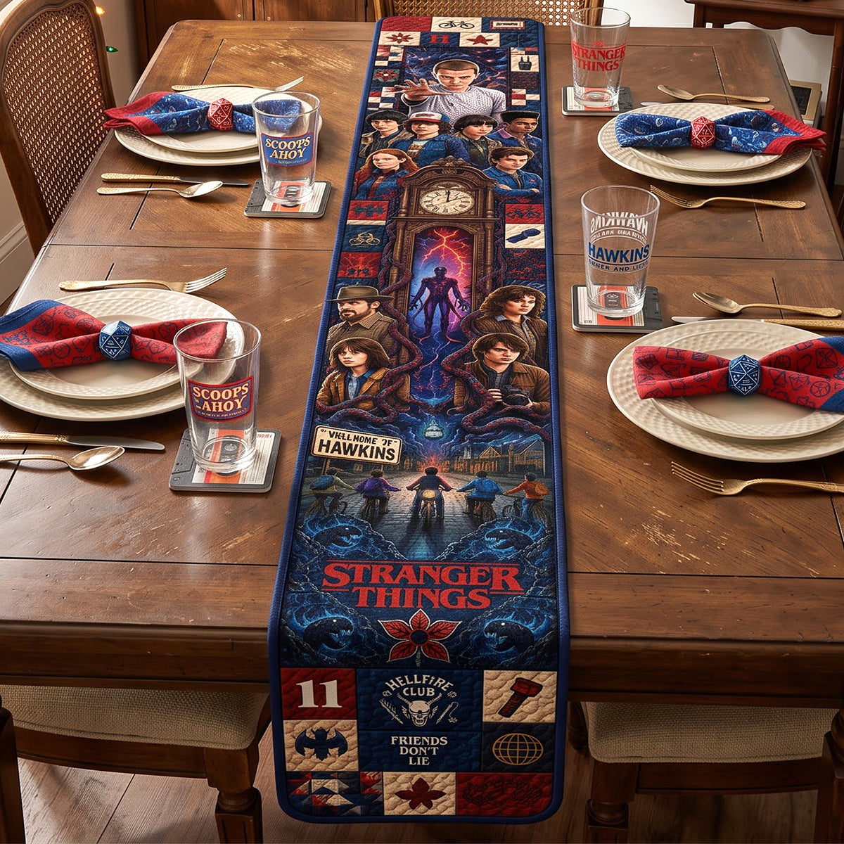 Supernatural Mystery Quilted Table Runner - Personalized Gifts 01hatn140826