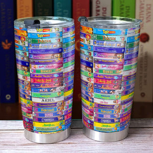 Personalized Gift For Movie Lovers Tumbler Video Tape Collection 02OHLU220125-Homacus