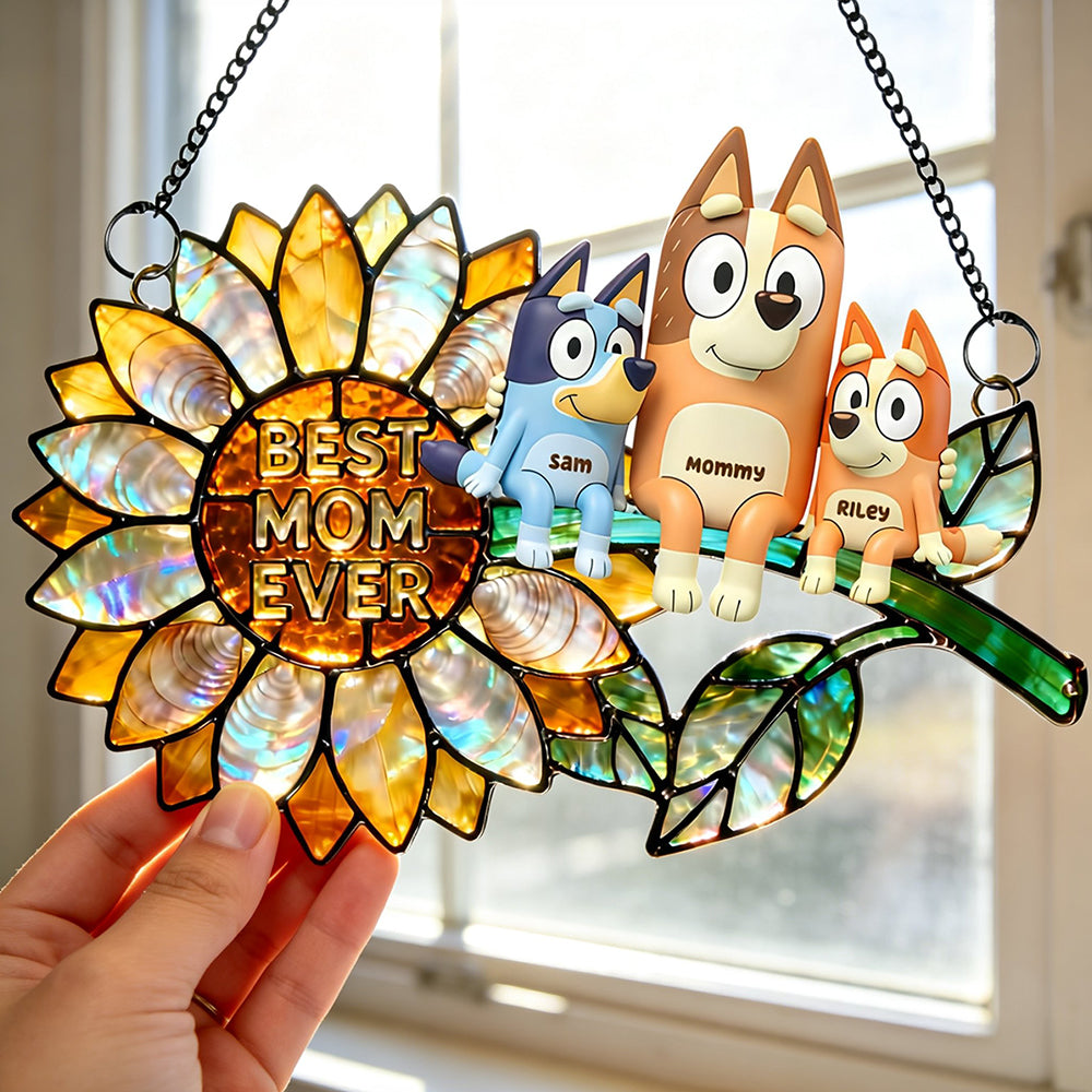 Best Mom Ever Suncatcher - Personalized Gifts For Mothers 01nadt100326-Homacus