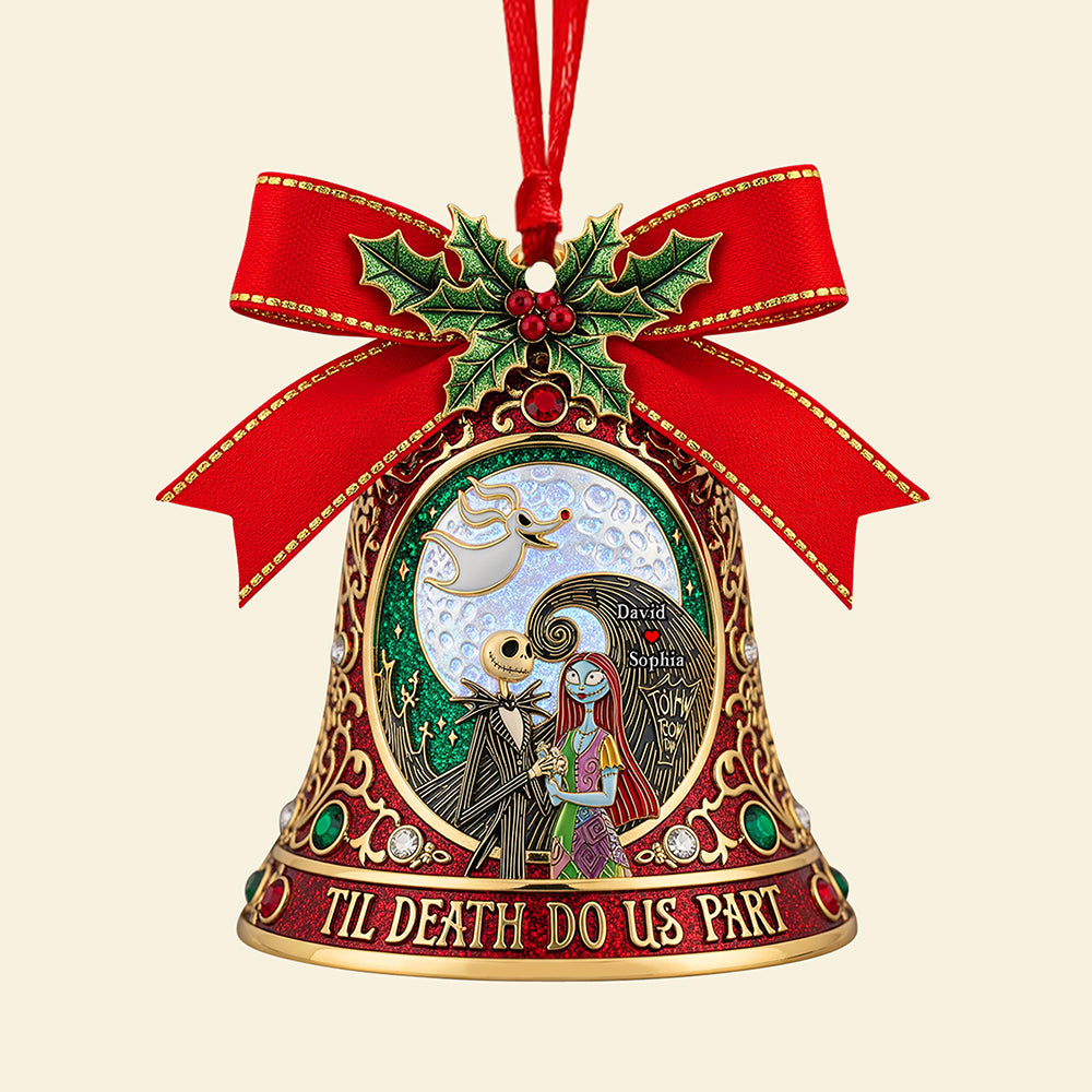 Gothic Love Christmas Ornament - Personalized Gifts For Couple 03paqn260825-Homacus