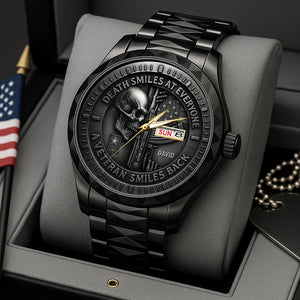 Fierce Military Skull Luxury Men's Watch Personalized Gifts For Veteran 04qhtn240725-Homacus