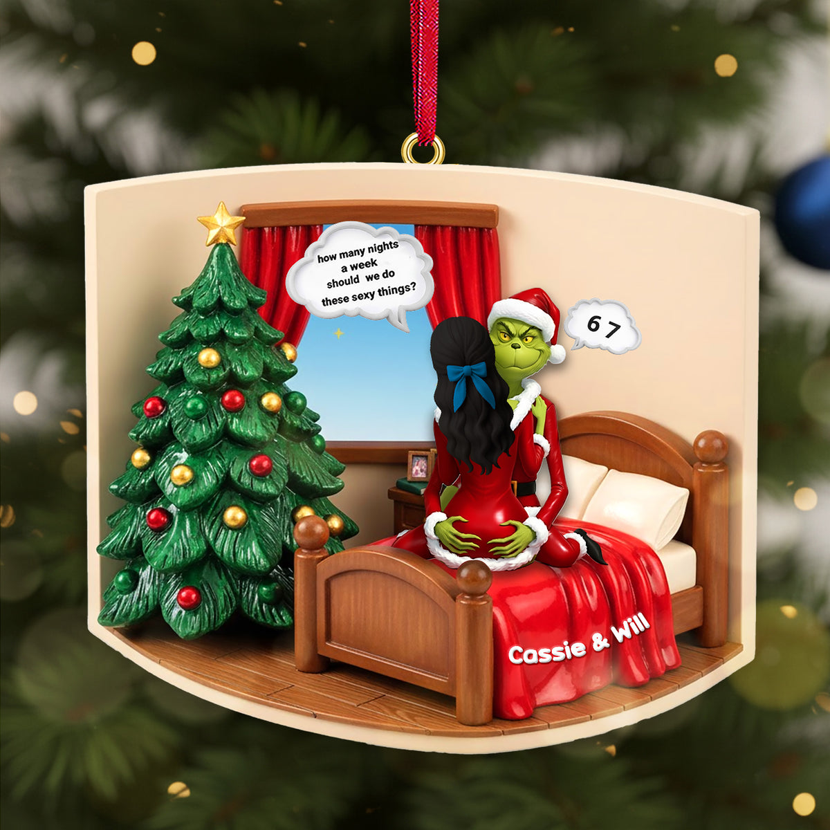 Personalized Gifts For Couple Christmas Acrylic Ornament 04tomg181125-Homacus