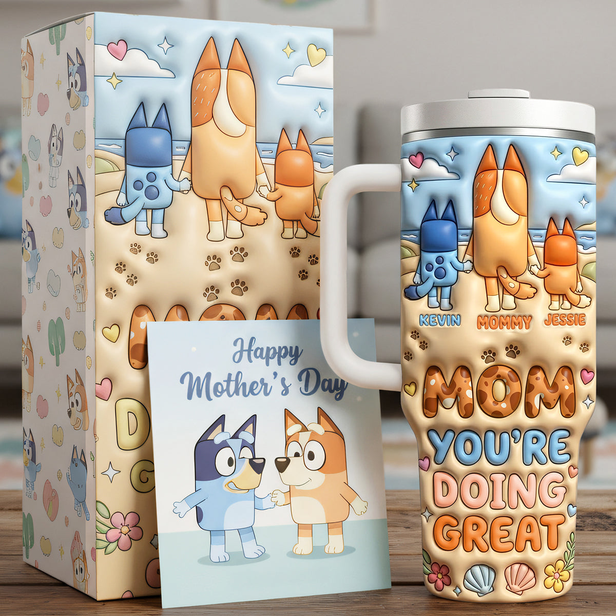 Puppy Kids 40oz Tumbler - Personalized Gifts For Mother's Day Tumbler 01NATA130326-Homacus