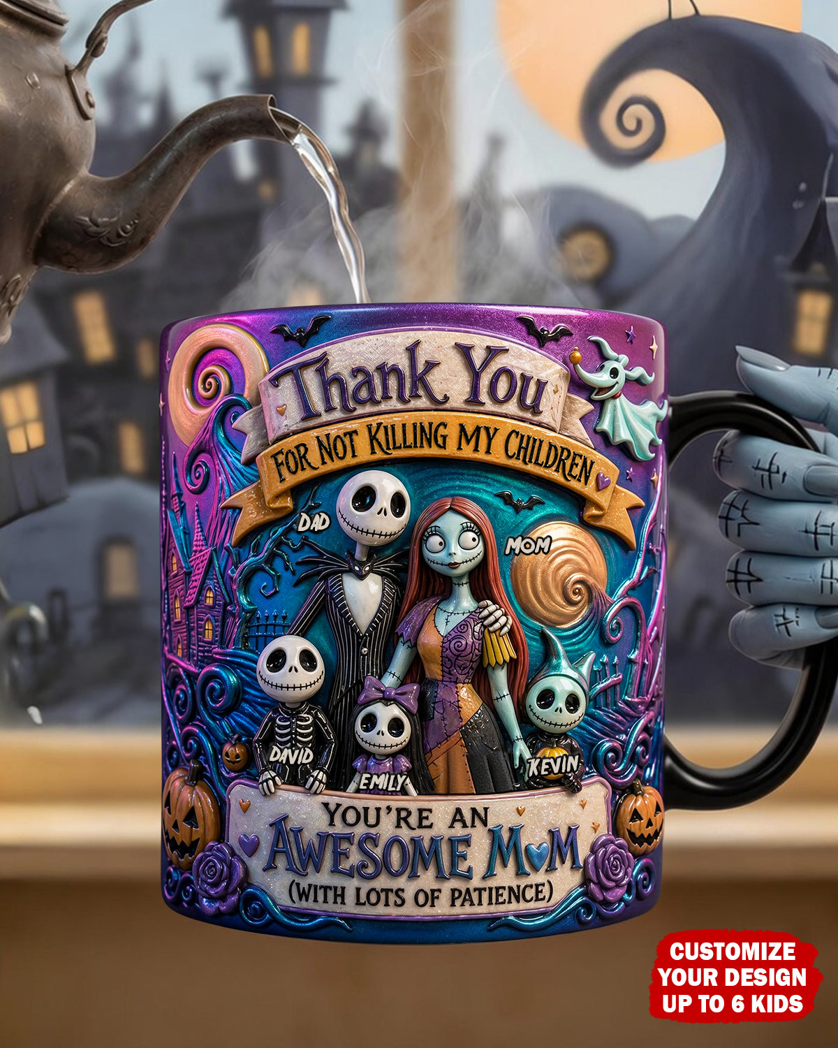 Patient Mom With Michievous Kids Magic Mug - Personalized Mother's Day Gifts For Wife 05qhdt240526-Homacus