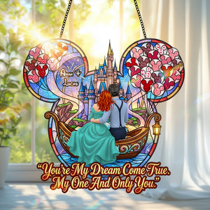 Dreamy Couple Boat Suncatcher - Personalized Gifts For Couples 05HUTN131225-Homacus