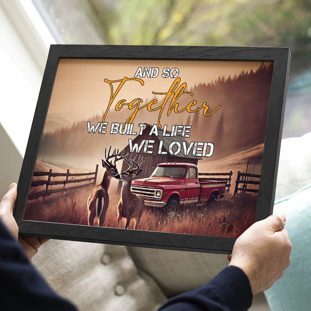 Gifts For Couple Canvas Print Deer Couple 03OHMH111224-Homacus