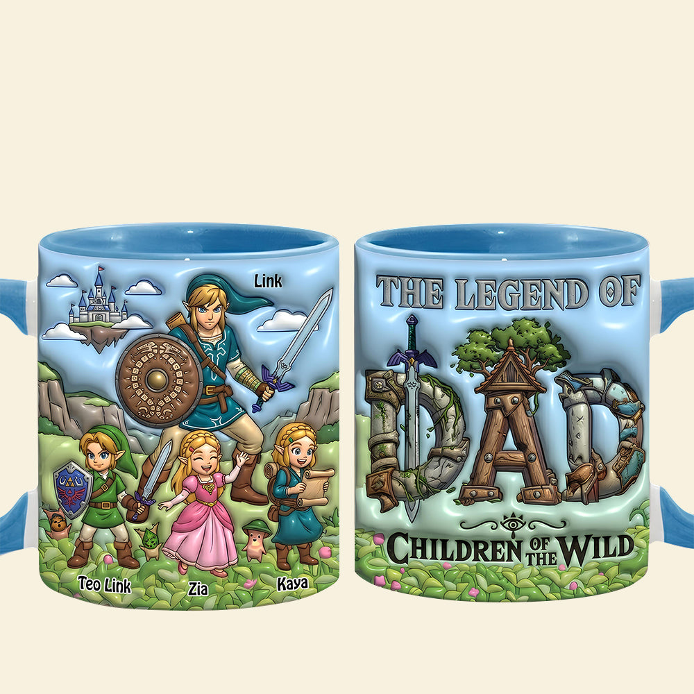 The Legend Of Dad - Accent Mug Personalized Father's Day Gifts 01QHDT300426-Homacus