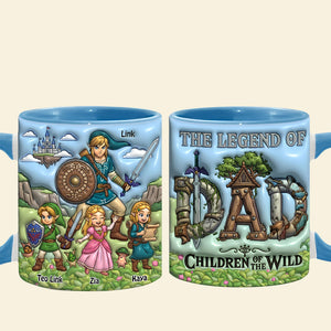 The Legend Of Dad - Accent Mug Personalized Father's Day Gifts 01QHDT300426-Homacus