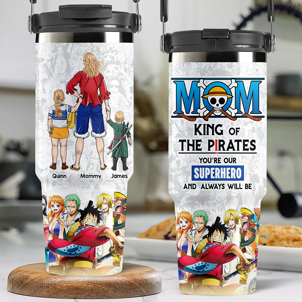 Personalized Gifts For Mom Tumbler Cup Mother's Day Pirate Mom 021ACHU010425PA-Homacus