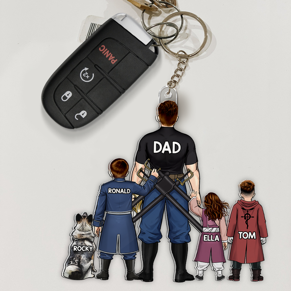 Dad Keychain - Personalized Gifts For Dad 08qhhu020525-Homacus