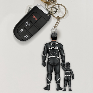 Super Dad Keychain Personalized Gifts For Dad 07QHHU020525PA-Homacus