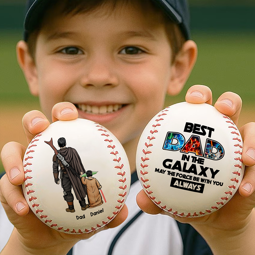 Personalized Gift For Dad Baseball Father's Day - Best Dad In The Galaxy 062ACHU050425HHHG-Homacus