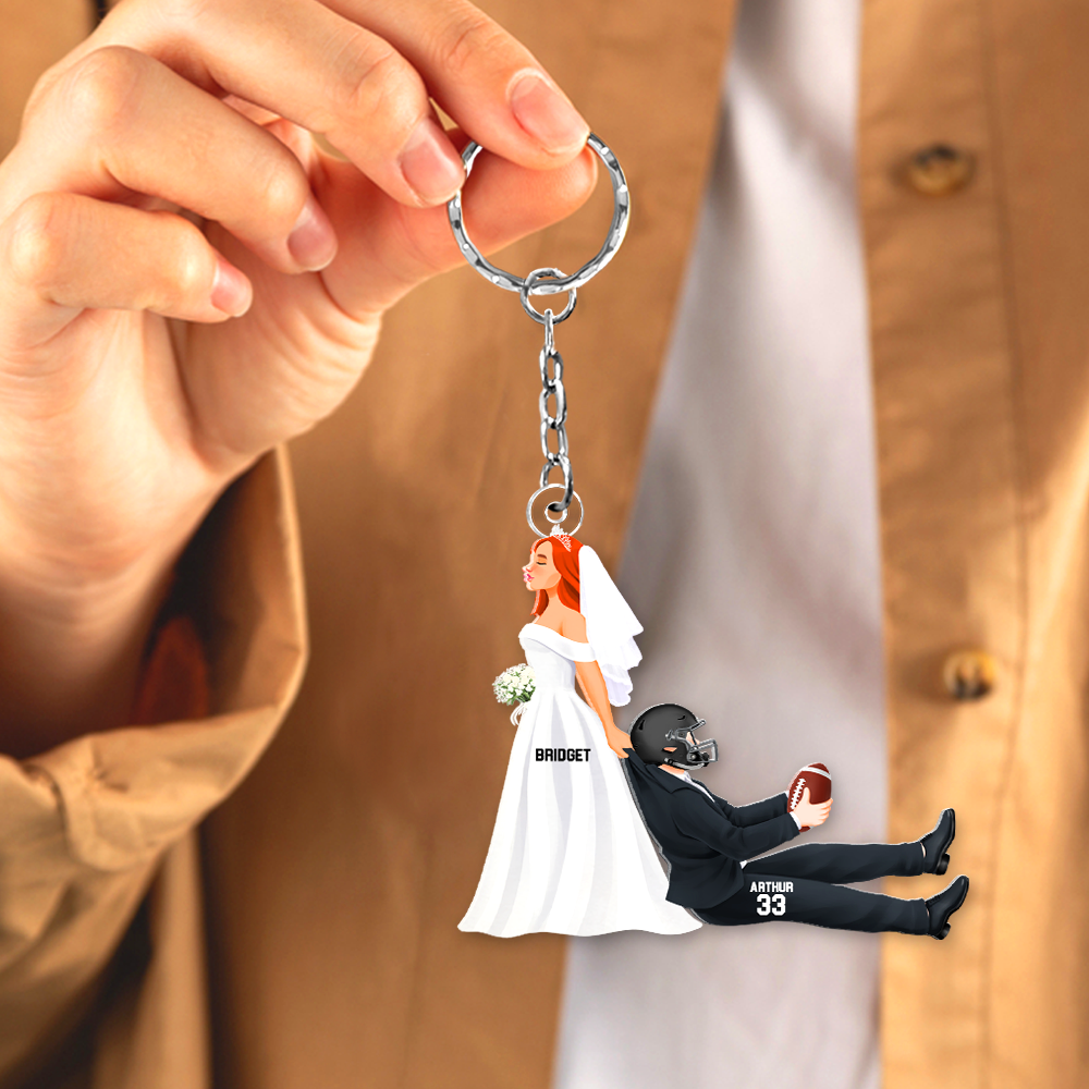 Personalized Gifts For American Football Lover Keychain 05QHHU110125PA-Homacus