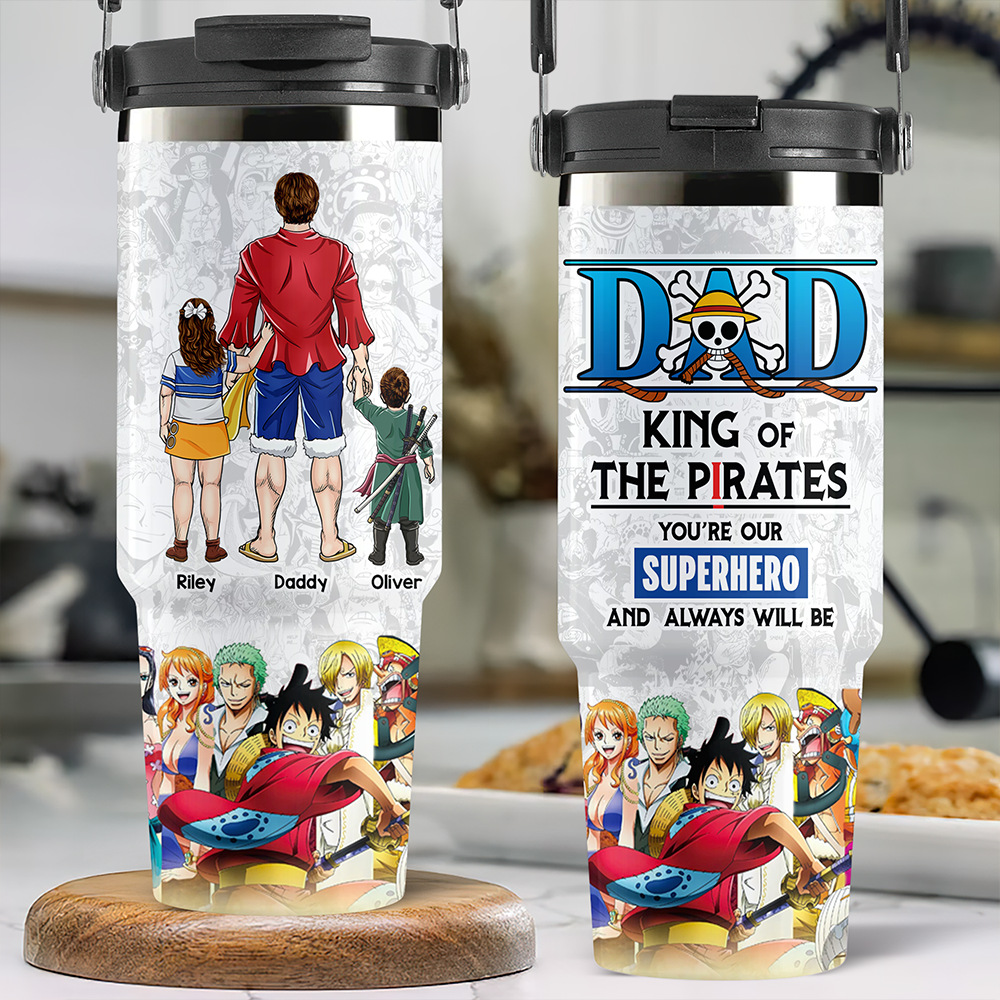 Pirate Dad 30oz Tumbler With Handle - Personalized Gifts For Dad 022ACHU010425PA-Homacus