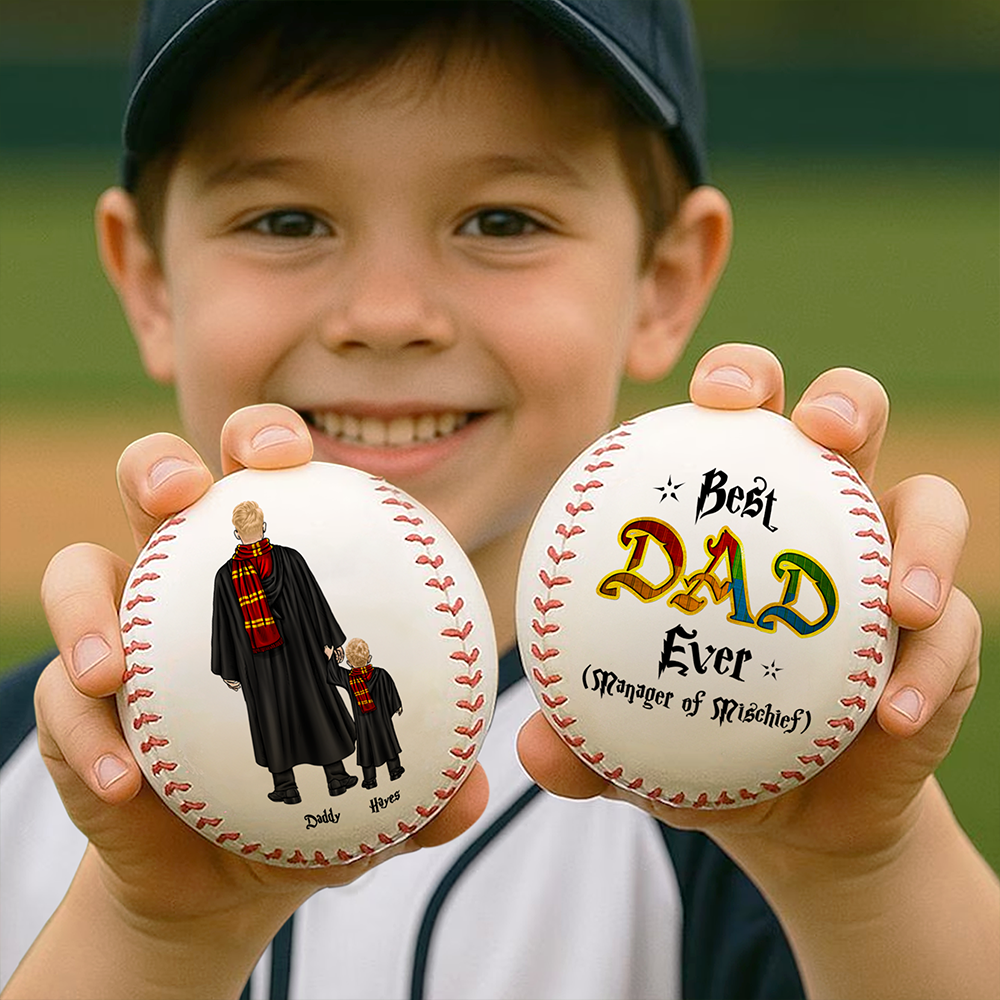 Personalized Gift For Dad Baseball Father's Day Wizard Dad 052ACHU050425TM-Homacus