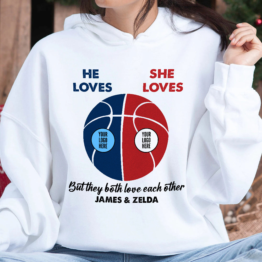 Personalized Gifts For Basketball Couple Shirt He Loves She Loves 07HULH310123-Homacus