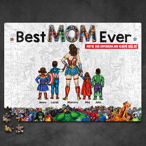 Personalized Gift For Mom Jigsaw Puzzle Best Mom Ever 01ACHU180325PA-Homacus