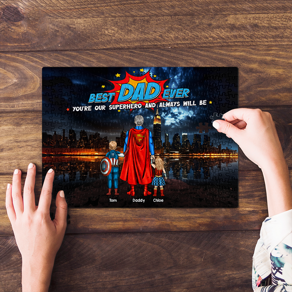 Best Dad Jigsaw Puzzle 03achu050425pa - Personalized Gifts For Dad-Homacus