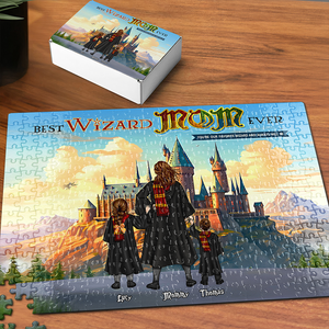 Personalized Gift For Wizard Mom Jigsaw Puzzle Best Wizard Mom Ever 03ACHU190325TM-Homacus