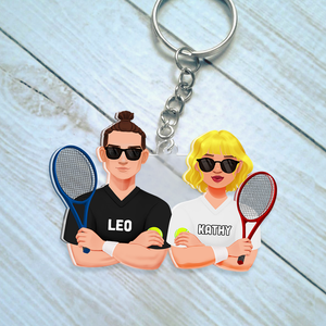 Personalized Gifts For Tennis Couple Keychain 011qhhu210125pa-Homacus