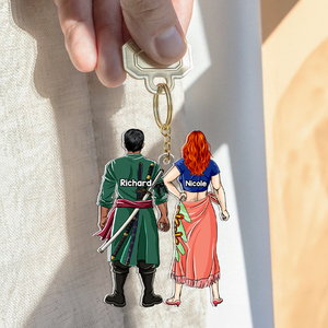 Personalized Gifts For Couple Keychain 02qhhu090125pa-Homacus