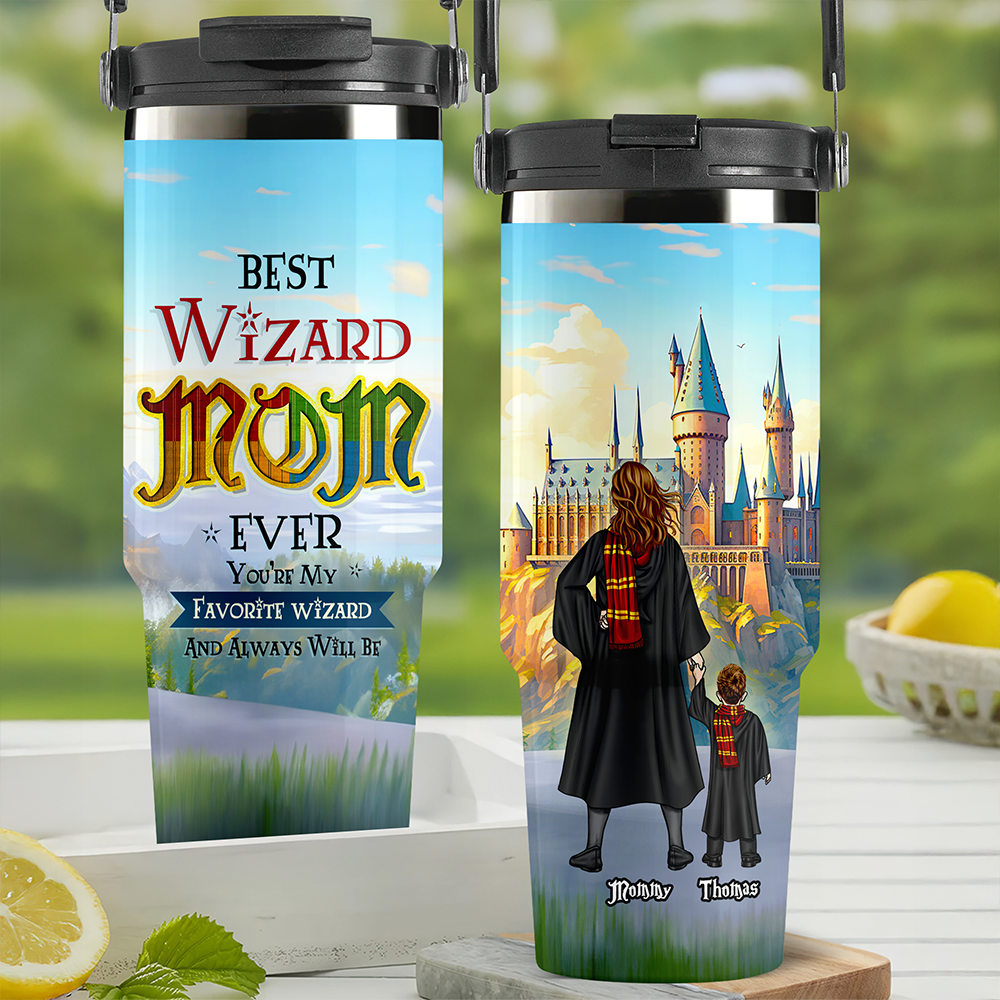 Personalized Gifts For Mom Tumbler Cup Mother's Day Wizard Mom 041ACHU0010425TM-Homacus