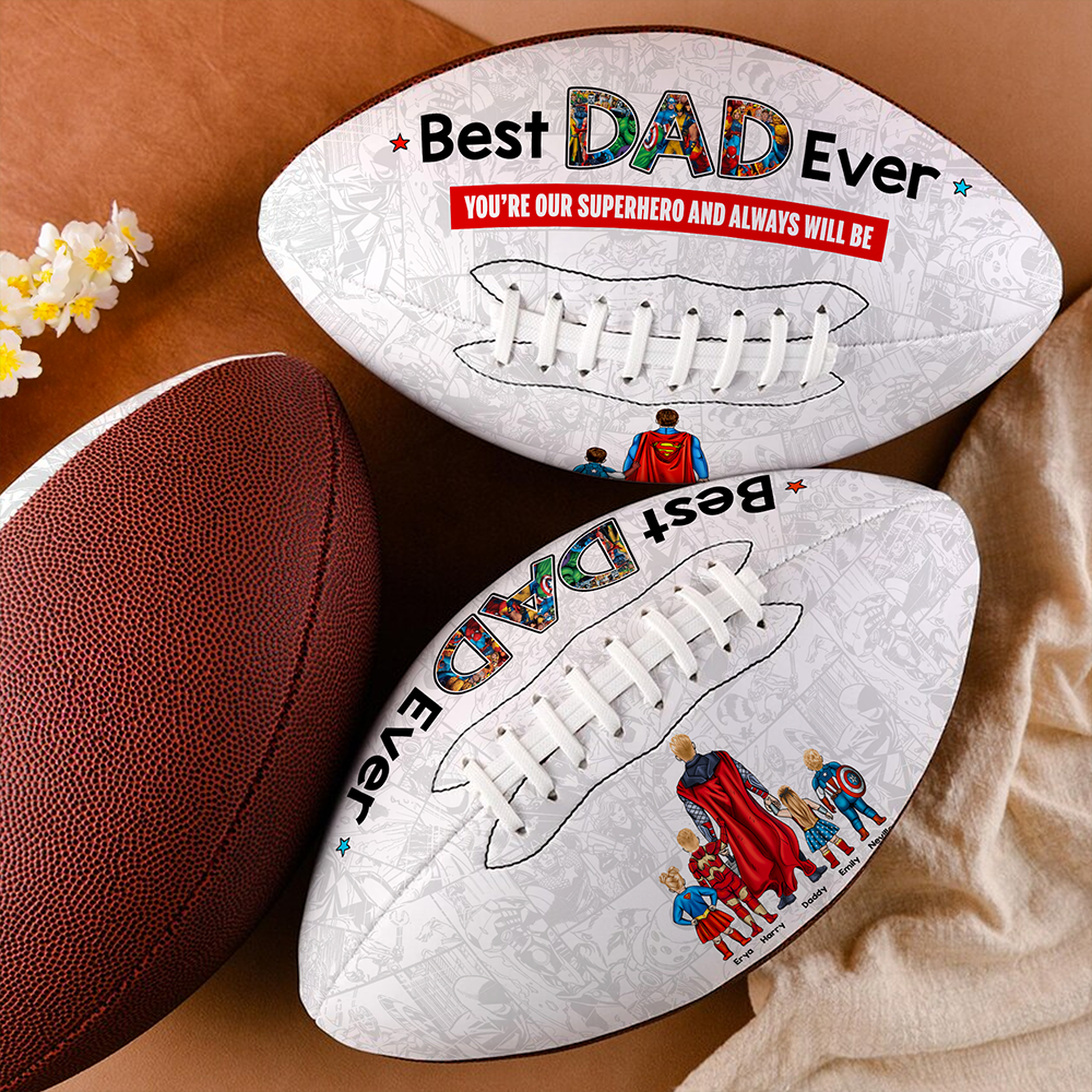 Personalized Gift For Dad American Football Father's Day Super Dad 02ACHU030425PA-Homacus