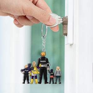 Super Dad Keychain - Personalized Gifts For Dad 01qhhu200525-Homacus