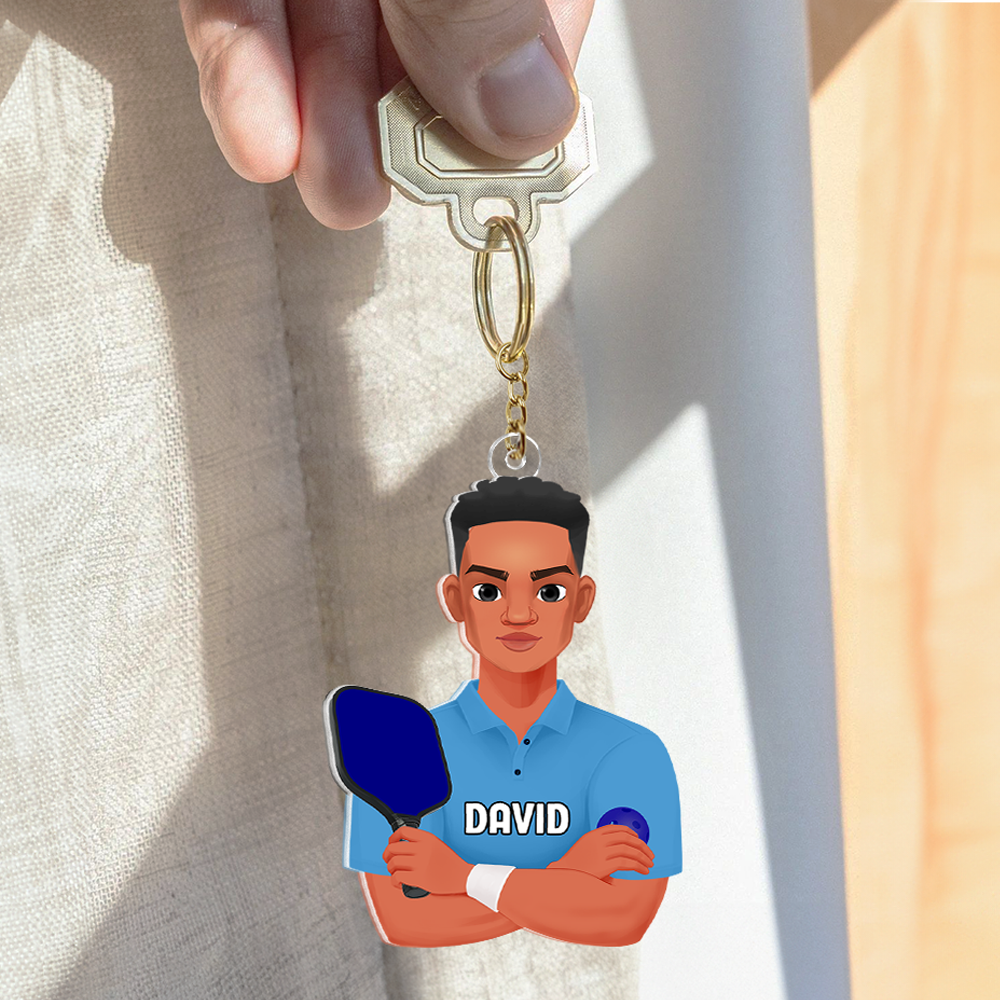 Personalized Gifts For Pickleball Lover Keychain 013QHHU220125PA-Homacus