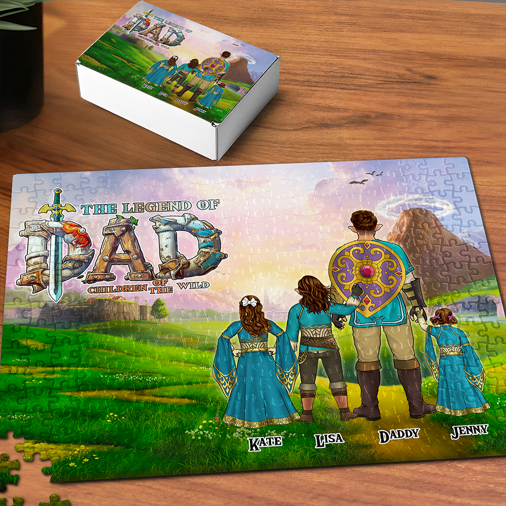 Personalized Gift For Dad Jigsaw Puzzle The Legend Of Dad Father's Day 06ACHU190325HG-Homacus