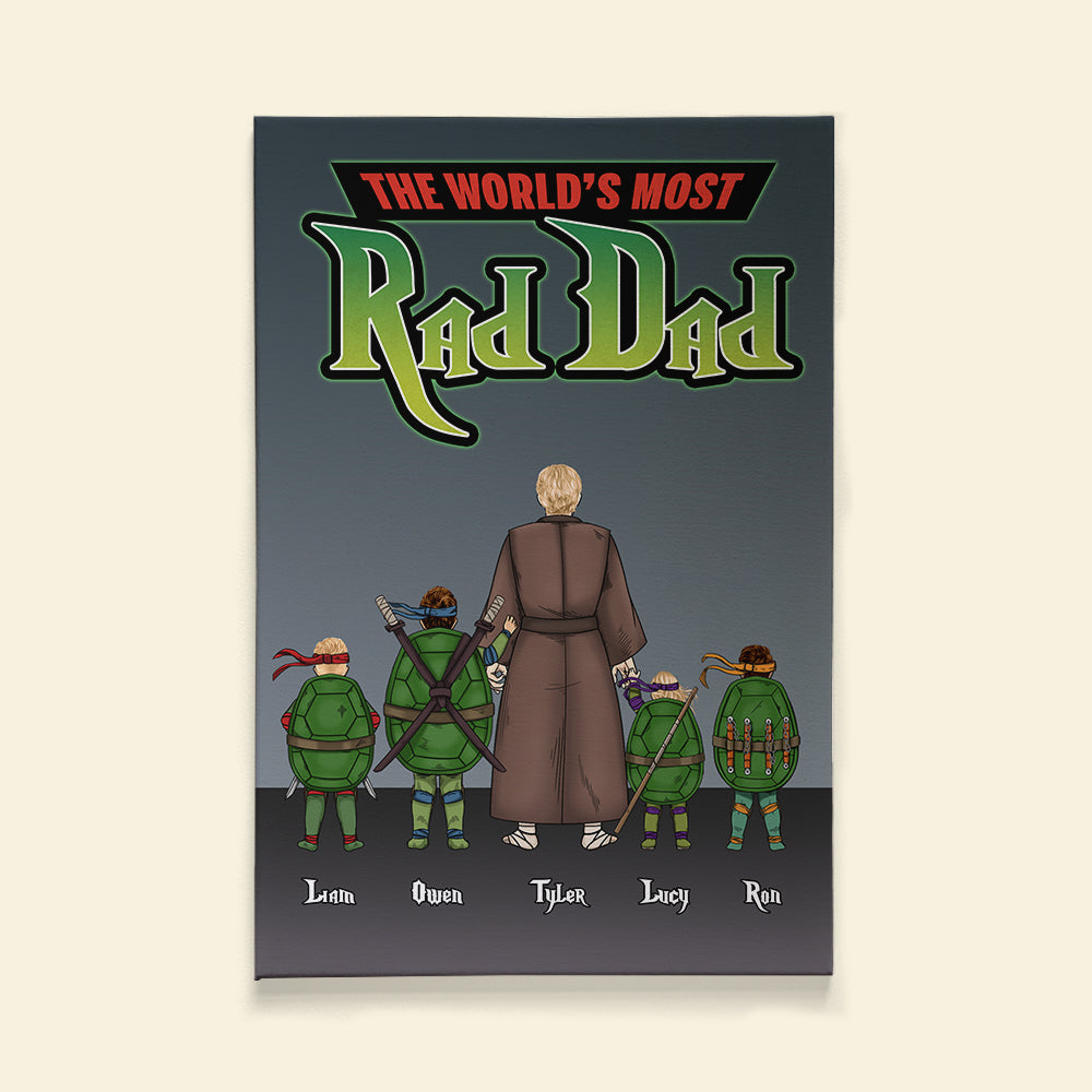 Personalized Gifts For Dad Canvas Poster Print 04huhu310523-Homacus