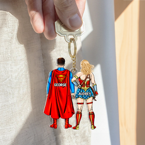 Personalized Gifts For Couple Keychain 02qhhu100125pa-Homacus