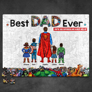 Personalized Gift For Dad Jigsaw Puzzle Best Dad Ever 02ACHU180325PA-Homacus