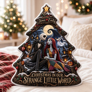 Christmas In Our Strange Little World Pillow - Personalized Christmas Gifts For Couples 05hadh261026-Homacus