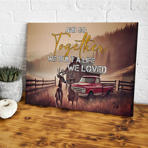 Gifts For Couple Canvas Print Deer Couple 03OHMH111224-Homacus