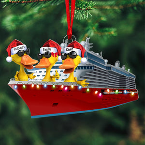 Personalized Gifts For Duck Lovers Christmas Ornament 05qhqn300923 Cruising Duck-Homacus