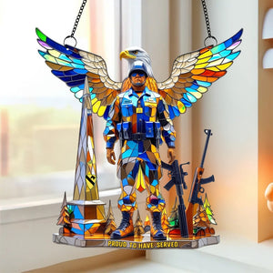 Veteran Suncatcher - Personalized Gifts For Veteran 02tgtn040825-Homacus