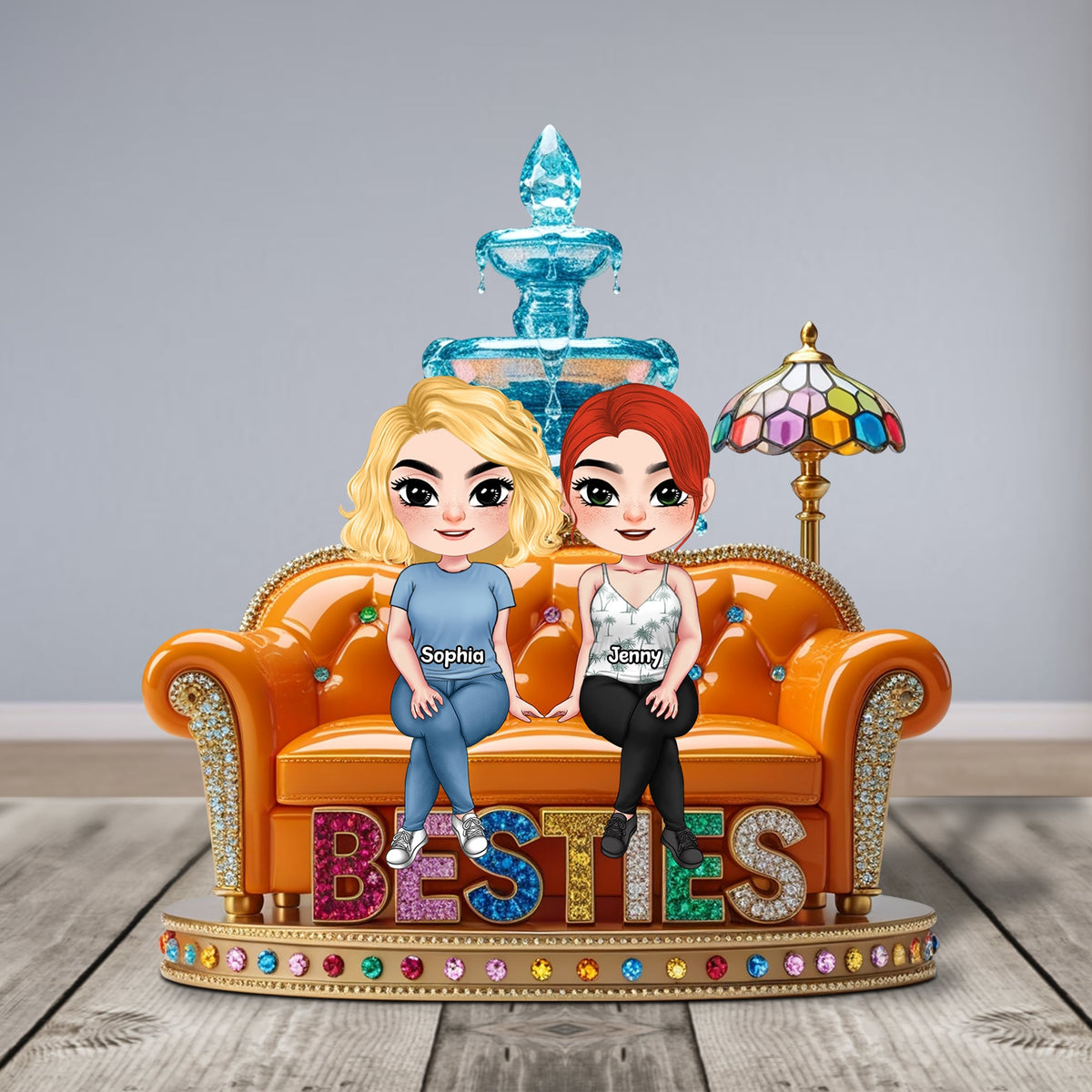 Besties Plaque - Personalized Gifts For Besties 02natn220525-Homacus