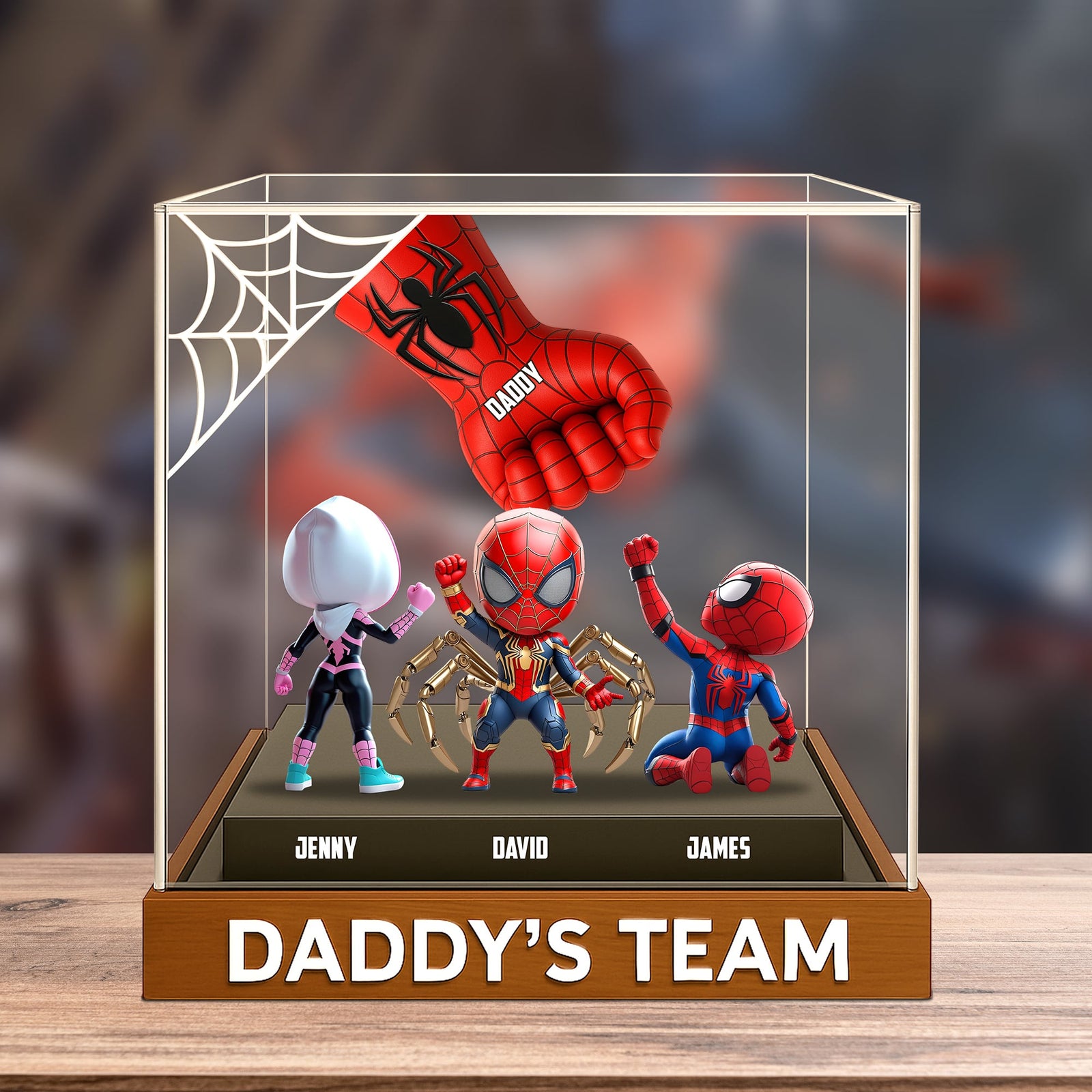 Dad Team Plaque - Personalized Christmas Decor Gifts For Dad 03natn190525-Homacus