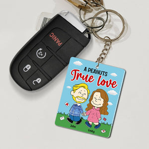 Personalized Gifts For Couple Keychain A True Love 01natn170224hh-Homacus